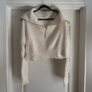 Varley Cropped Zip Knit